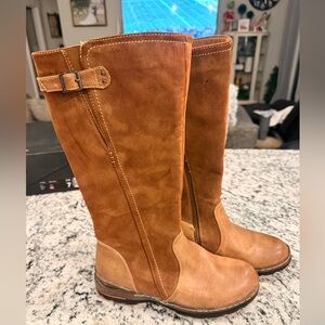 Patrezia by springstep Women’s Brown Leather Knee-High Boots